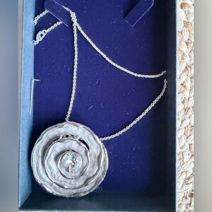 NWT- Elegant Silver Pendant Necklace- made in Ireland